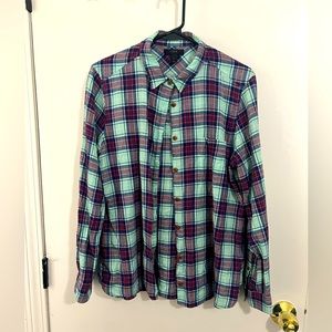 J.Crew plaid button down size 12